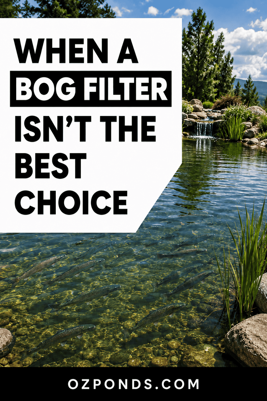 When a bog filter isnt the best choice